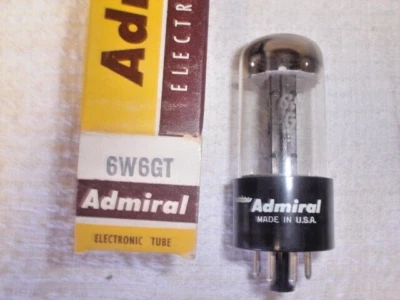 TUBOS DE VACÍO VINTAGE ALMIRAL 6W6GT PROBADOS EN EE. UU. TUB24057 Foto 1 de 3
