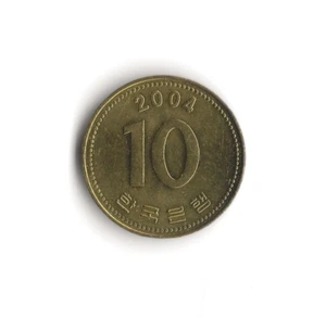 2004 South Korea - 10 Won - 654 - Brass - 4g - Picture 1 of 2