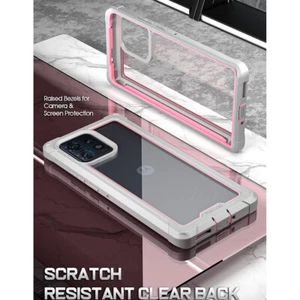 For Moto Edge Plus 2023 Case Clear Back Shockproof Cover 360 Full Coverage Pink - Picture 1 of 6
