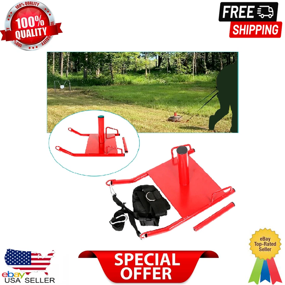 Power Speed Sled Harness Weighted Drag Sport Crossfit Running Football Fitness