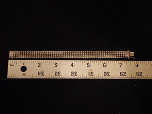sterling silver,bracelet,rare,vintage,old,antique,fine jewelry,thick,heavy - Picture 1 of 6