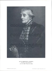1968 Pressefoto amerikanische Sozialreformerin Susan B Anthony - Bild 1 von 2