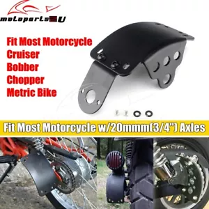 Soporte de matrícula de montaje lateral métrico/montaje lateral para Harley Bobber Chopper Cruiser - Imagen 1 de 12