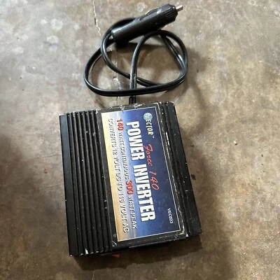 Vector Force 140 Power Inverter 12V DC to 110V AC Car Outlet VEC023 #PC - Image 1 of 4