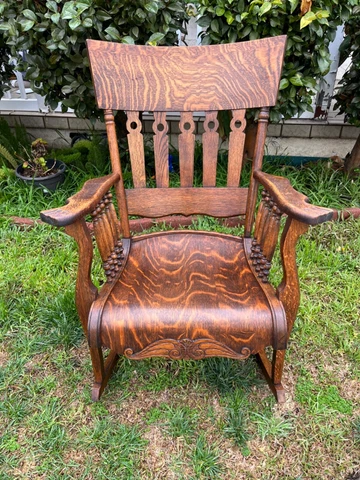 Antique Wooden Rocking Chair Cover
