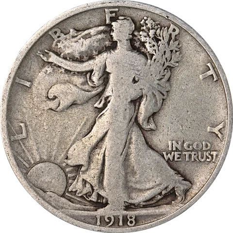 1918-D Walking Liberty Half Dollar Nice Circ - Great Set Builder - STOCK Cover