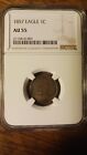1857 FLYING EAGLE SMALL CENT NGC AU 55 1C