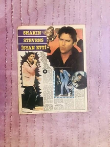 Shakin Stevens Back Cvr Magazine 1982 Abba Rod Stewart Johnny Hallyday Motorhead - Picture 1 of 9
