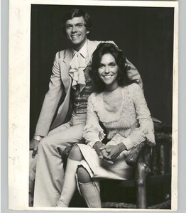 Foto de prensa vintage 1978 de Richard y Karen Carpenter vocal Due música pop - Imagen 1 de 2