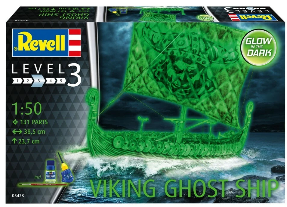 Viking Ghost Ship 1:50 Plastic Model Kit 05428 REVELL - Immagine 1 di 1
