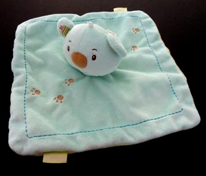 *. DOUDOU PLAT Système U OURS BLEU VERT MARRON infiniment zen EMPREINTES NEUF* - Imagen 1 de 7