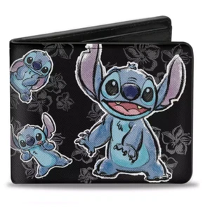 Disney Stitch Faux Leather Bi-Fold Wallet With Decorative Tin Case - Picture 1 of 5