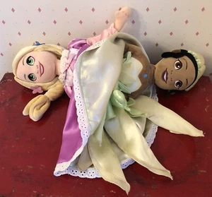 Disney Parks Princess Rapunzel & Tiana Topsy Turvy Reversible Flip Plush Dolls - Picture 1 of 24