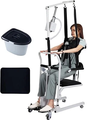 Power Lift Transfer Chair, Electric Transfer Wheelchair-Caregivers Elderly USED - Image 1 of 4
