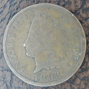 1893/1864 Indian Head Cent 2 Heads Magic Coin Penny - Picture 1 of 3