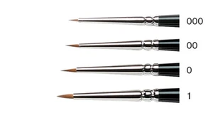 Winsor & Newton SERIES 7 MINIATURE Kolinsky Sable Artists Brushes - Set of 4  - Picture 1 of 1