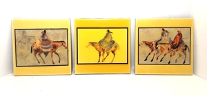 Amerikanische Ureinwohner Keramikfliesen 8" x 8" 3er Set Carol Grigg ART-I-FACTS KUNSTFLIESEN - Bild 1 von 20