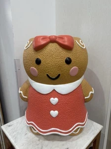 Tiktok Viral Gingerbread Girl Man Side Table Stool Christmas 2025 RARE HTF - Picture 1 of 2