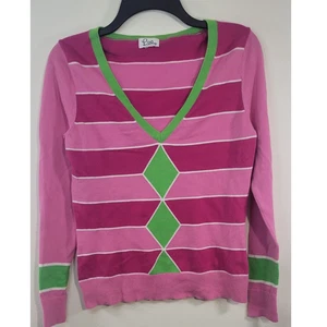 Lilly Pulitzer Sweater Womens Small Fun Bright Preppy Beach Whimsical Sweater - Picture 1 of 6