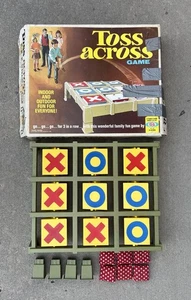 Vintage Toss Across Game 1970 Ideal Toy Corp con caja original y 6 bolsas - Imagen 1 de 1