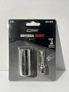 3/8" Drive Universal Socket 2 Piece Set Fits 1/4" 3/4" Standard & 7-19 Metric (L - Foto 1 di 2