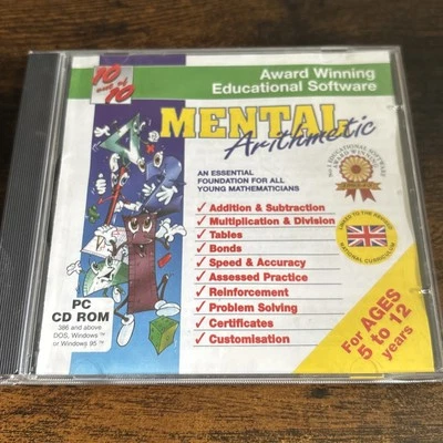 Mental Arithmetic Ages 5-12 CDRom  Software School Home Windows 95 - Image 1 of 4