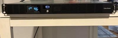 CyberPower OR1000LCDRM1U Smart App LCD UPS, 1000VA/600W, 6 Outlets, AVR, 1U Rack - Image 1 of 4