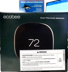 Ecobee EB-STATE6L-01 Smart Thermostat Enhanced Black - Bild 1 von 3