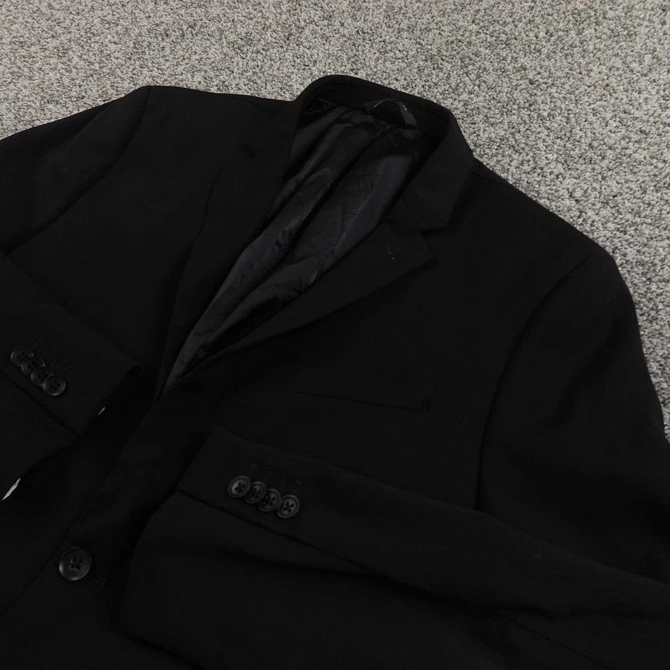 Banana Republic Blazer Mens 42R Black Slim Wool Button Sport Coat Suit Jacket - Image 1 of 4