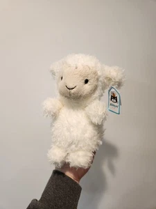 Jellycat Plush Little Lamb L3L NEW with tags Jelly Cat White 8" Stuffed Animal - Picture 1 of 12