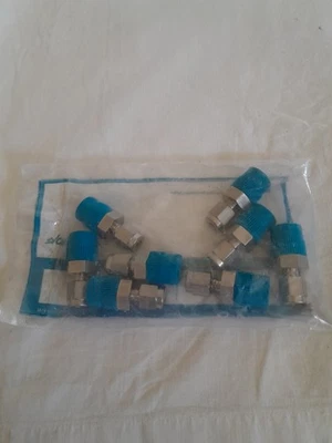 Lot Of 8 Pcs, Swagelok Male Connector, SS-200-1-4. 1/8" Tube x 1/4" MNPT. NEW  - Image 1 of 2