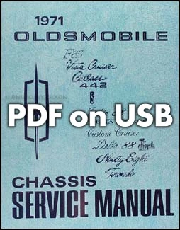 1971 Oldsmobile PDF на USB шасси магазин руководство и кузов ремонт сервис - Изображение 1 из 4