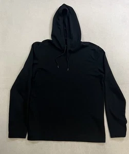 John Varvatos Pullover Hoodie Men’s Size Large Black Long Sleeve Modal Blend - Picture 1 of 7