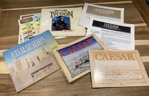 1990-93 Vintage PC Game Manuals Caesar/Sid Meier’s Railroad Tycoon/Civilization - Picture 1 of 13