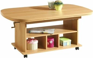 Couchtisch Babsi | Dekor Buche | höhenverstellbar | ausziehbar | Ablage - Bild 1 von 6