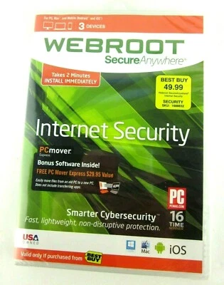 Webroot интернет безопасности безопасный везде компакт-диск новый запечатанный - Изображение 1 из 4