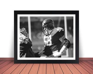 Framed JACK LAMBERT Photo Picture PITTSBURGH STEELERS Football - 8x10 11x14 (W3) - Picture 1 of 10