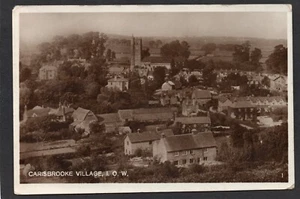 Postcard Isle of Wight Carisbrooke Village houses and church RP - Picture 1 of 2