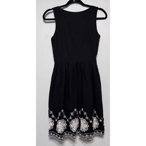 Vintage-Inspired Boho Embroidered Fit & Flare Dress Size 2 Cottagecore Boho Chic - Picture 1 of 6