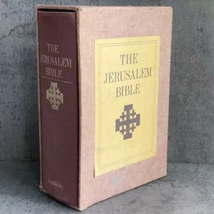 Vintage Jerusalem Bible Book Doubleday & Co. First Edition w/Maps Slipcase 1966 - Foto 1 di 12