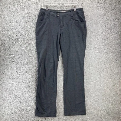 Pantalones Royal Robbins para mujer gris senderismo aire libre pierna recta talla 6 sarga elástica Foto 1 de 4