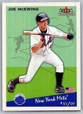 2002 FLEER TRADITION BASEBALL 230 JOE MCEWING METS   - Image 1 of 2