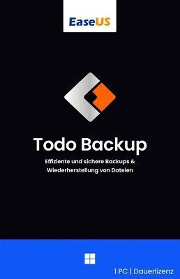 EaseUS Todo Backup Home / Windows / 1 PC / Dauerlizenz / KEY (ESD) - Bild 1 von 4