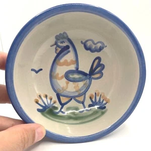 MA Hadley Vintage Kunstkeramik handbemalt signiert Hahn Snack Müslischale 5,5" - Bild 1 von 6