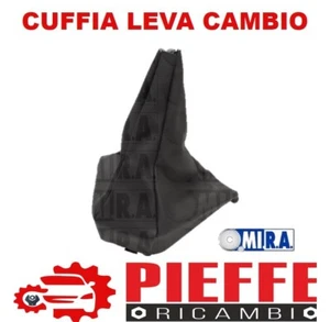 Cuffia leva cambio in pelle nera per FIAT Doblò - Imagen 1 de 1