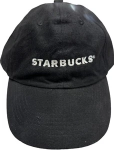 Starbucks Hat Black Adjustable Unisex Company Employee Uniform Coffee - Picture 1 of 4