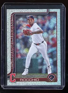2025 Topps Series 1 Brayan Rocchio Sand Glitter #194 Guardians - Picture 1 of 2