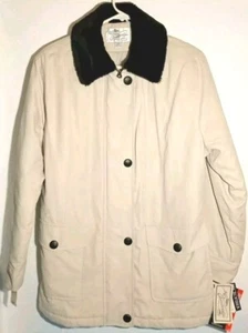 Vintage MS Cambridge Cinch Waist Jacket Small Women's Coat NWT Zipper & Buttons - Picture 1 of 13