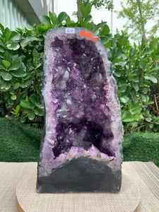 14.55LB Large Natural Amethyst Geode Cathedral Crystal Cluster Specimen Healing - Picture 1 of 12