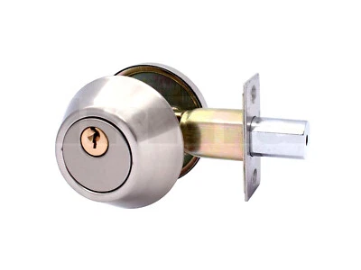 Riegelschloss 85mm Türzusatzschloss Zusatzschloss Außenzylinder Drehknauf - Bild 1 von 4